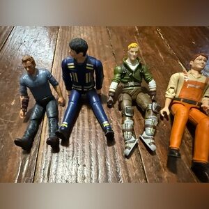 Mixed Action Figure Lot – 4 Male Figures – Assorted Characters Adventure